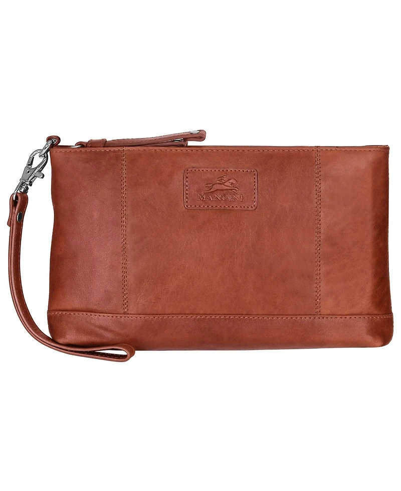 Mancini Casablanca Collection Rfid Secure Ladies Wristlet