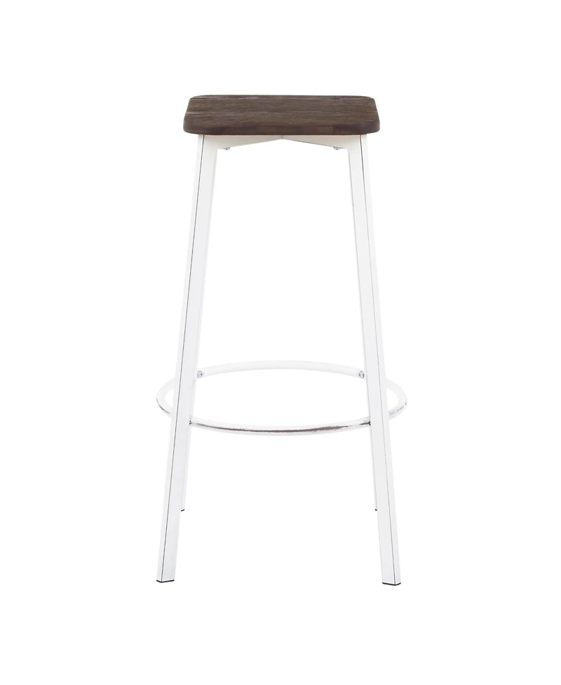 Clara Square Bar Stool, Set of 2