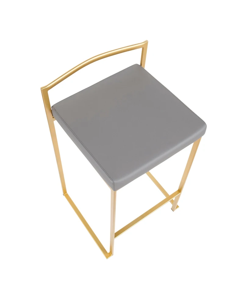 Fuji Gold Counter Stool, Set of 2