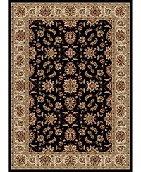 Closeout! Km Home 1592/1012/Black Pesaro Black 7'9" x 11' Area Rug