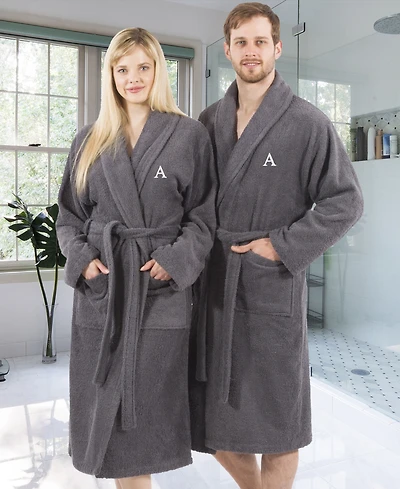Linum Home 100% Turkish Cotton Personalized Terry Bath Robe