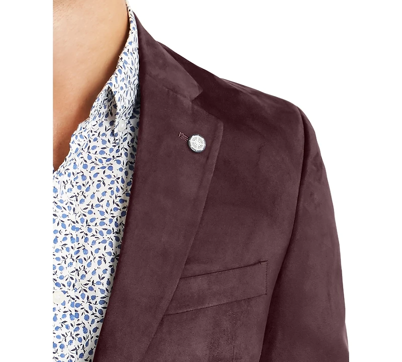 Nautica Men's Modern-Fit Faux-Suede Sport Coat