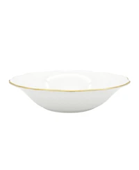 Twig New York Amelie Brushed Gold Rim Set of 2 Soup/Pasta Bowl