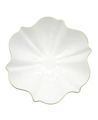 Twig New York Amelie Brushed Gold Rim Serving Bowl