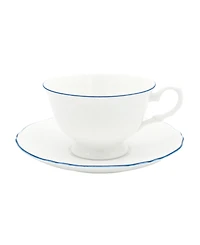 Twig New York Amelie Royal Blue Rim Cup & Saucer