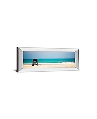 Classy Art Off Duty by Gail Peck Mirror Framed Print Wall Art - 18" x 42"
