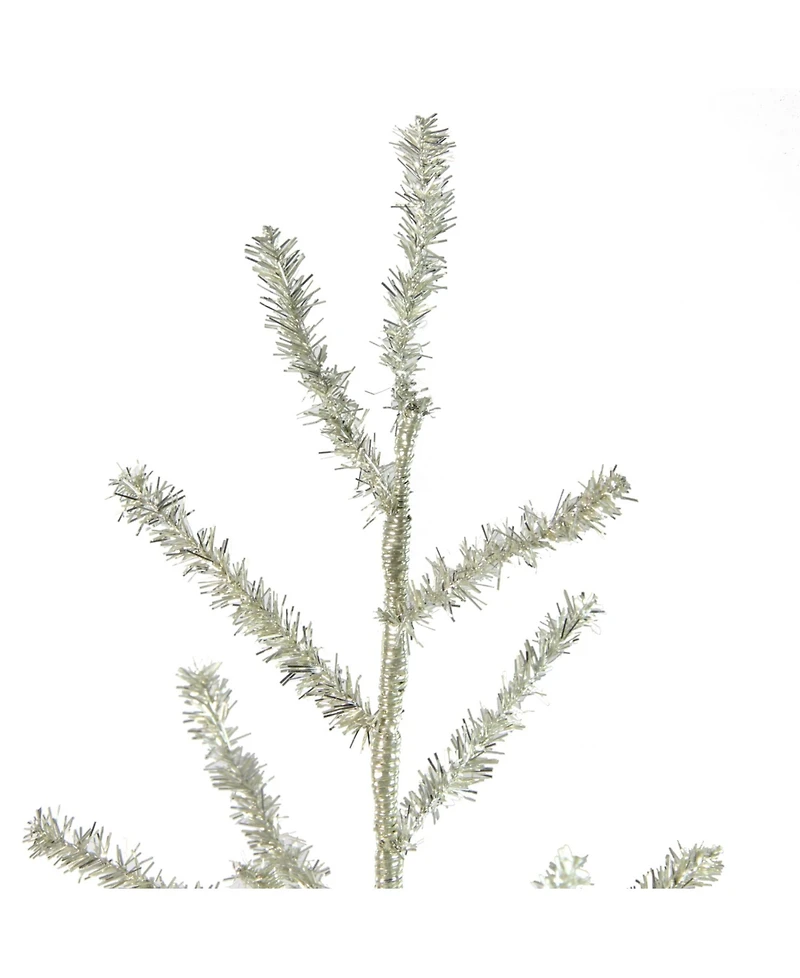 Northlight 3' Silver Tinsel Twig Artificial Christmas Tree - Unlit