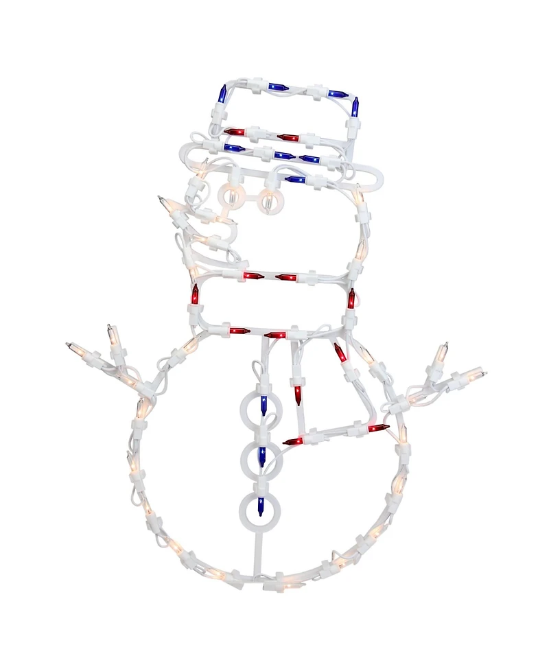 Northlight 18" Lighted Snowman Christmas Window Silhouette Decoration