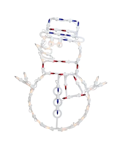 Northlight 18" Lighted Snowman Christmas Window Silhouette Decoration
