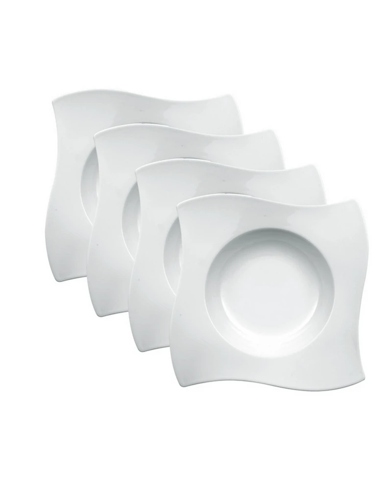 Villeroy & Boch New Wave Rim Soup Bowls, Set of 4