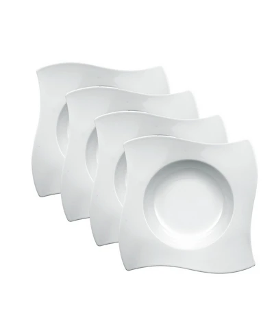 Villeroy & Boch New Wave Rim Soup Bowls, Set of 4