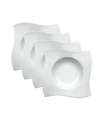 Villeroy & Boch New Wave Rim Soup Bowls, Set of 4
