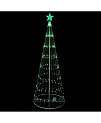 Northlight 12' Green Led Lighted Show Cone Christmas Tree Outdoor Decoration