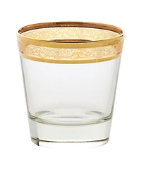 Lorren Home Trends Melania Collection Multicolor Double Old Fashion Glasses, Set of 6