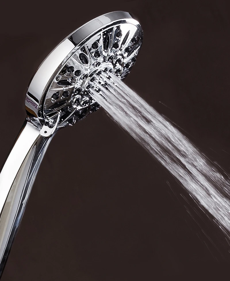 AquaDance 28-inch Drill-Free Stainless Steel Slide Bar Combo Shower Head
