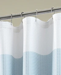 Spa 251 Ombre Waffle Striped Shower Curtain, 70" x 72"