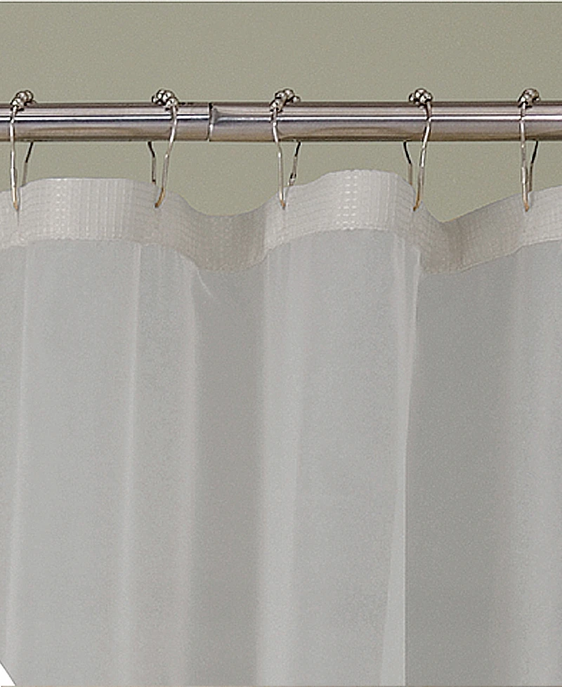 Spa 251 Waffle Complete Shower Curtain With Detachable Liner, 70" x 72"