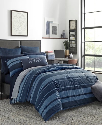 Nautica Longpoint Reversible 3-Piece Comforter Set, Full/Queen