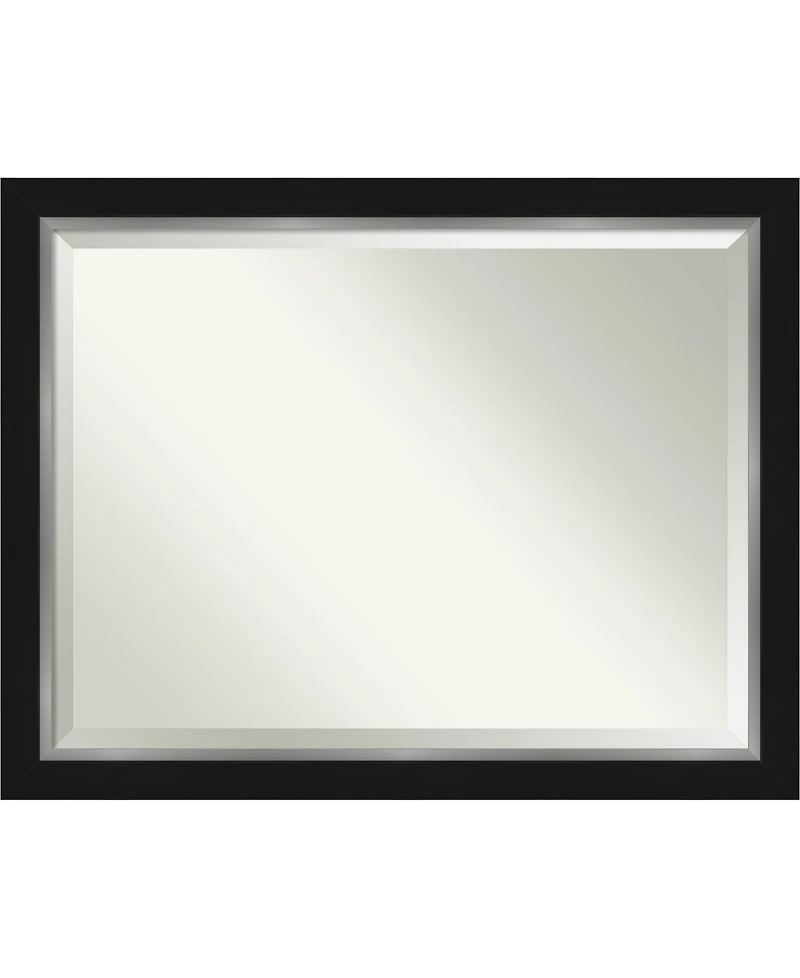 Amanti Art Eva Silver-tone Framed Bathroom Vanity Wall Mirror, 45.25" x 35.25"