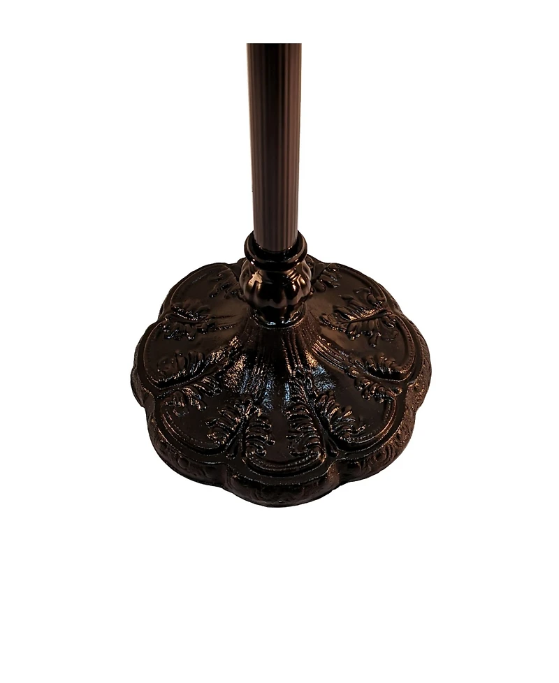 Amora Lighting Tiffany Style Torchiere Floor Lamp