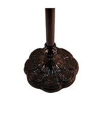 Amora Lighting Tiffany Style Torchiere Floor Lamp