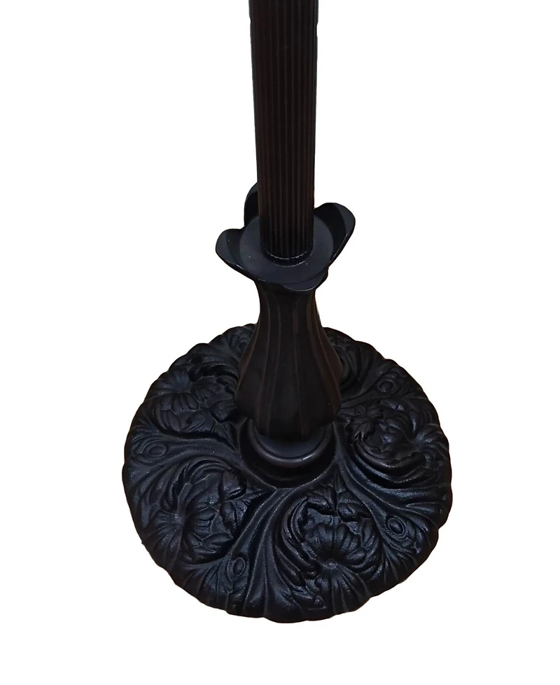 Amora Lighting Tiffany Style Floral Design Floor Reading Lamp