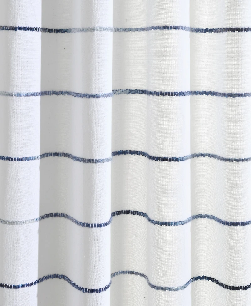 Lush Decor Ombre Stripe Yarn Dyed Cotton Window Curtain Panels