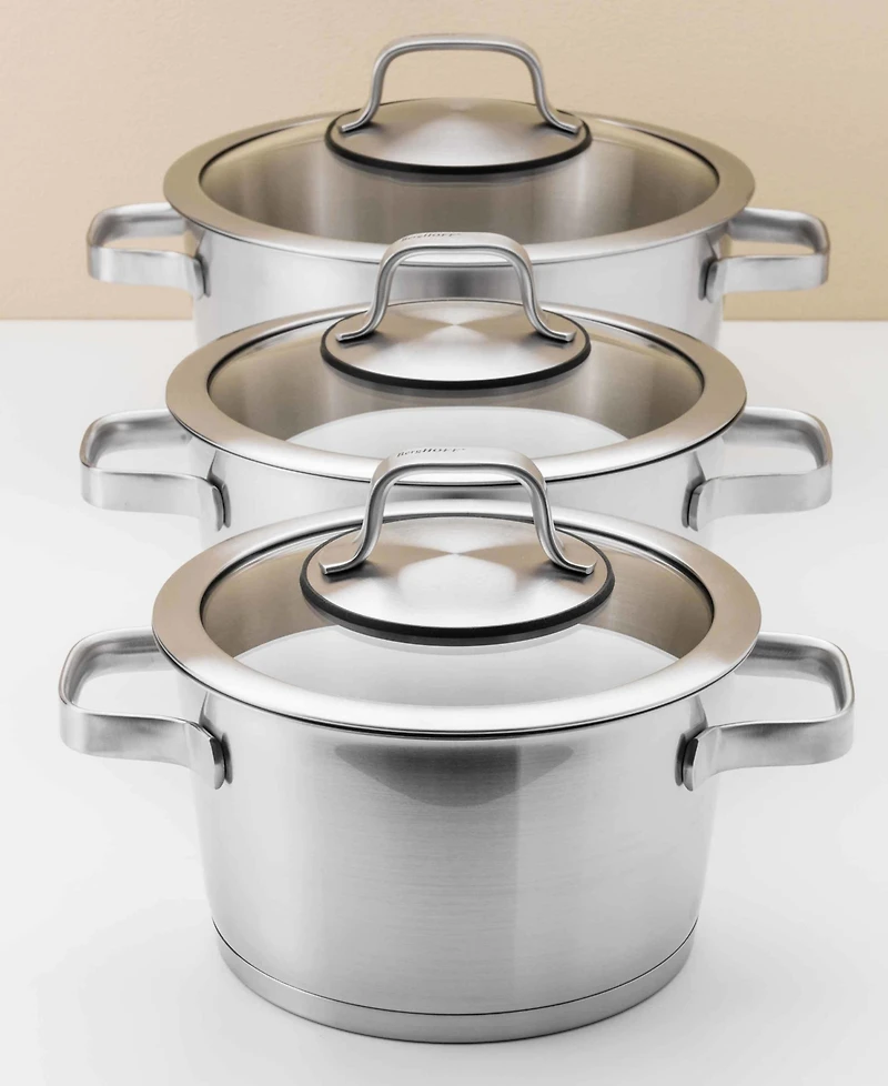 BergHOFF Manhattan 10Pc 18/10 Stainless Steel Cookware Set