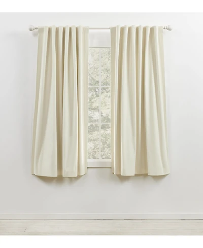 Lauren Ralph Waller Blackout Solid Back Tab Rod Pocket Curtain Panel