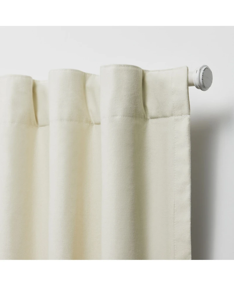 Lauren Ralph Waller Blackout Solid Back Tab Rod Pocket Curtain Panel