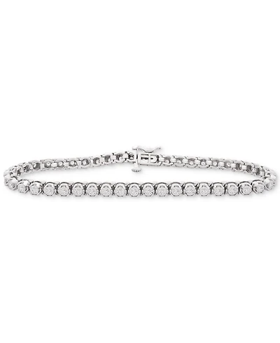 Wrapped in Love Diamond Tennis Bracelet (1 ct. t.w.) in Sterling Silver, Created for Macy's