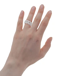 Wrapped in Love Diamond Link Detail Statement Ring (1 ct. t.w.) in Sterling Silver, Created for Macy's