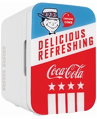 Cooluli Coca-Cola Americana-10L Compact Thermoelectric Cooler And Warmer Mini Fridge