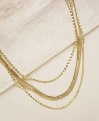 Ettika Supreme Mixed Chain Gold Layered Necklace