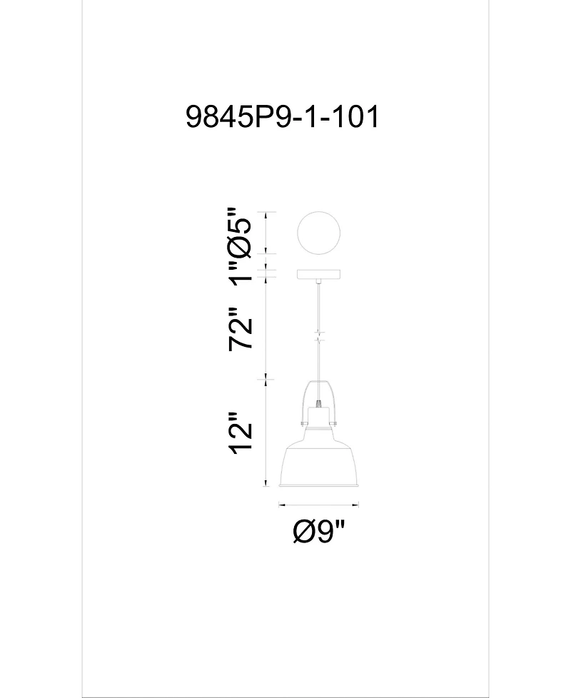 Cwi Lighting Elisa 1 Light Mini Pendant