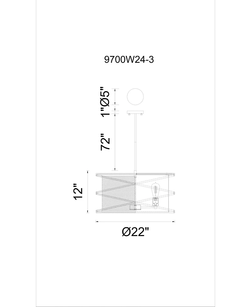 Cwi Lighting Darya 5 Light Chandelier
