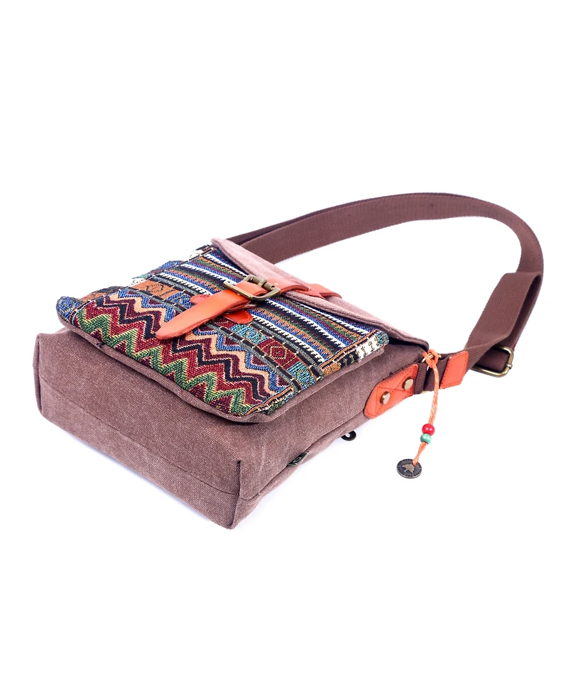 Tsd Brand Four Season Canvas Crossbody Bag