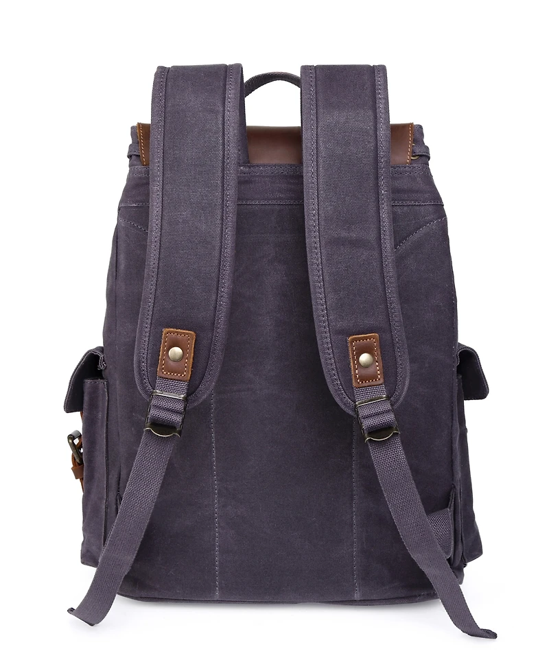 Tsd Brand Stone Creek Waxed Canvas Backpack Handbag
