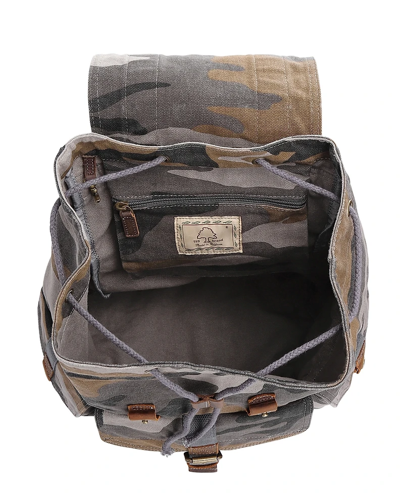 Tsd Brand Camo Canvas Backpack