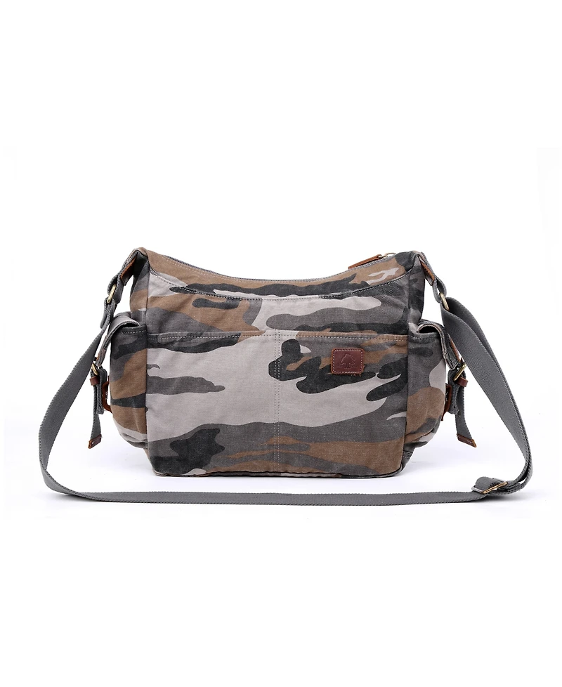 Tsd Brand Camo Canvas Messenger Bag
