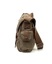 Tsd Brand Silver Road Canvas Messenger Bag