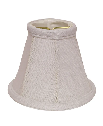 Cloth&Wire Slant Linen Chandelier Lampshade with Flame Clip