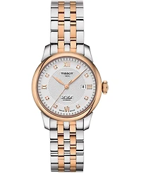 Tissot Women's Swiss Le Locle Automatic Lady Diamond Accent Two-Tone Stainless Steel Bracelet Watch 29mm