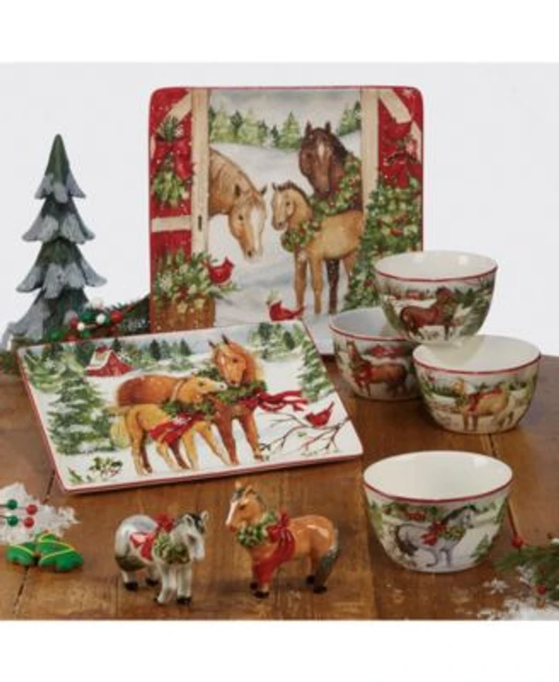 Certified International Christmas On The Farm Dinnerware Collection