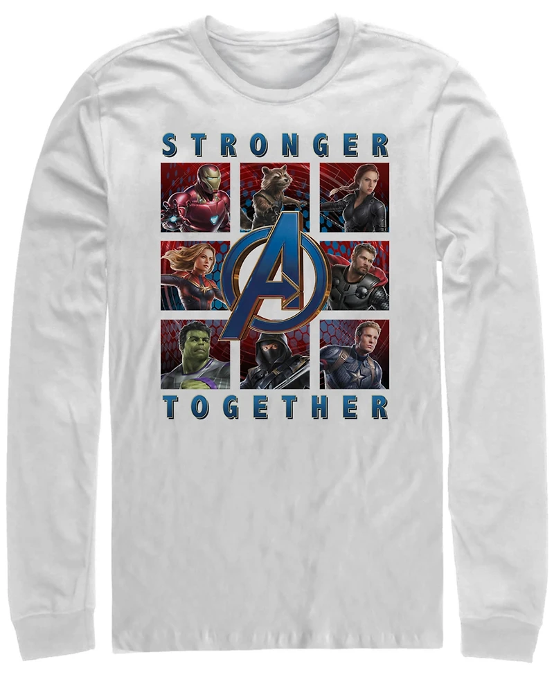 Marvel Men's Avengers Endgame Stronger Together Boxes, Long Sleeve T-shirt
