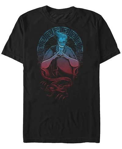 Disney Men's Hercules Gradient Hades Portrait, Short Sleeve T-Shirt