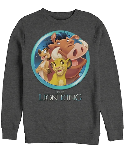 Disney Men's Lion King Best Friends, Crewneck Fleece