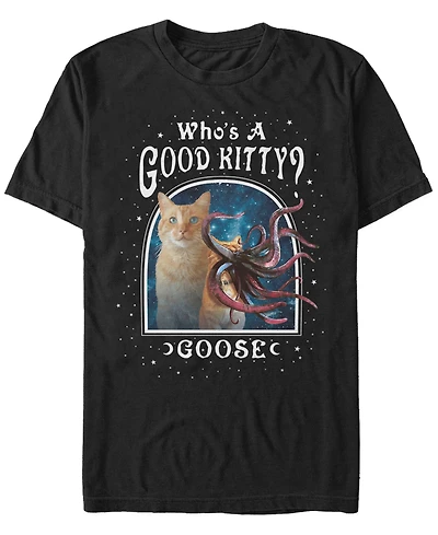 Marvel Men's Captain Goose the Good Kitty, Short Sleeve T-shirt