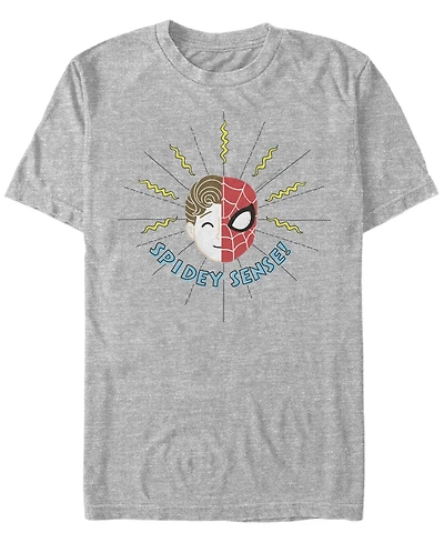 Marvel Men's Spider-Man Far From Home Spidey Sense Face Off, Short Sleeve T-shirt