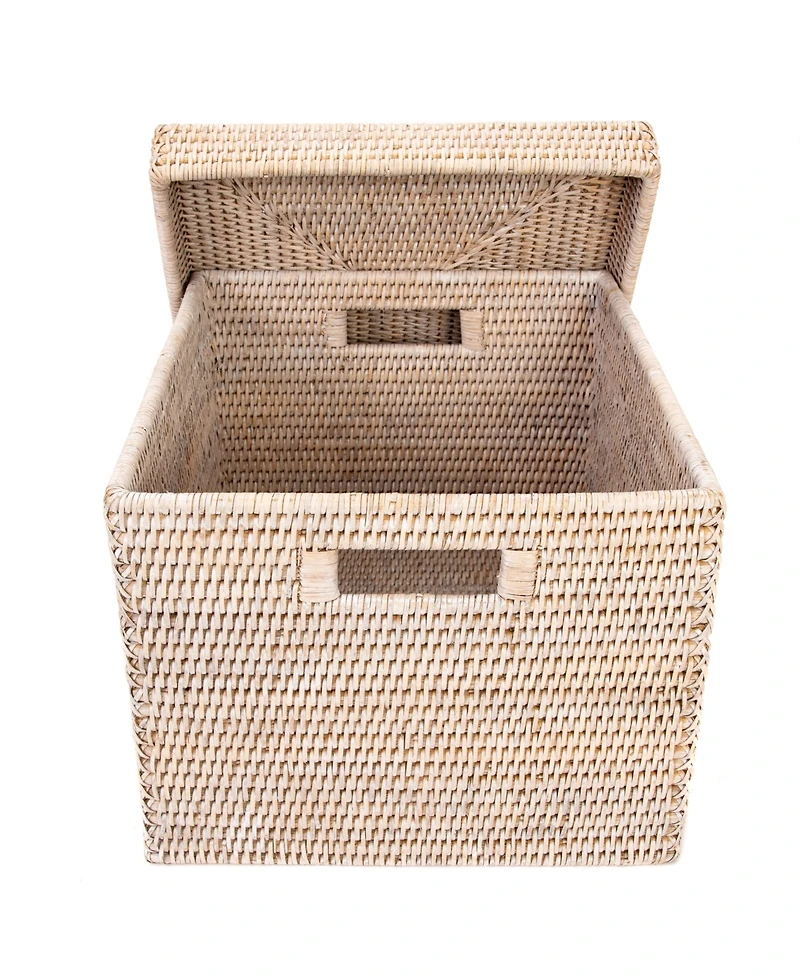 Artifacts Trading Company Artifacts Rattan Storage Box with Lid - Letter File
